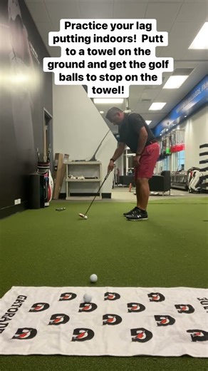 Improve Lag Putting Indoors #GolfTips #PuttingDrills