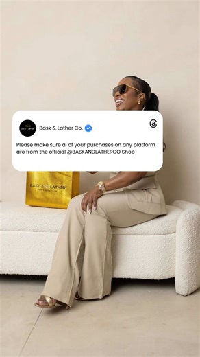 Bask&Lather Co ™ | 𝐻𝒜𝐼𝑅 𝒢𝑅𝒪𝒲𝒯𝐻 on Instagram: "🚨 SCAM WARNING 🚨 Our products are so popular that scammers are trying to dupe customers with fake pages and fake promos. Please ONLY purchase from accounts that are @baskandlatherco or have a blue check mark. Stay aware, protect your coins, and make sure you’re getting the REAL Bask & Lather results 💛✨"