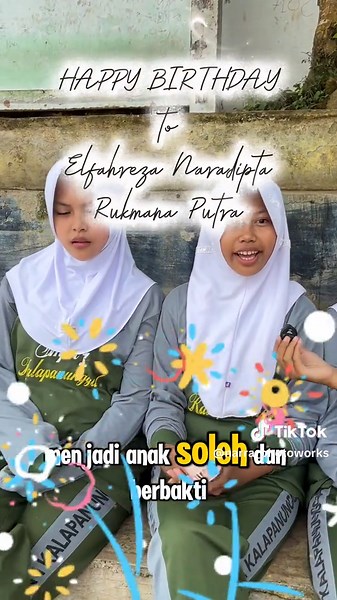 HBD to my sun.. Terima Kasih ucapannya.. Part 1 #hbd #happybirthday