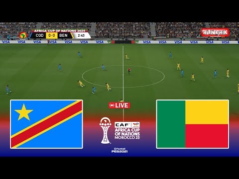 🔴DR CONGO vs BENIN - Africa Cup of Nations 2025 Match | Pes 21 Simulation Gameplay