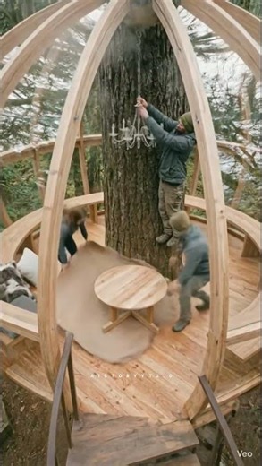 Inside a $100K Luxury Treehouse Pod Build 🌲 Unreal Transformation! #cozyvibes #luxurycabin #fyp 🤔