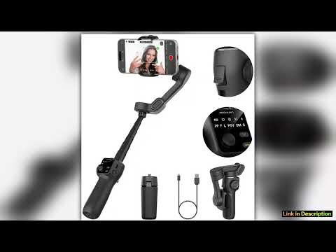 AOCHUAN Smart V8 3Axis Handheld Gimbal Stabilizer With Extension Rod Tripod Face Tracking for