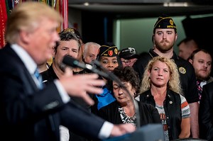 Here’s why Trump blocked a major veterans group on Twitter