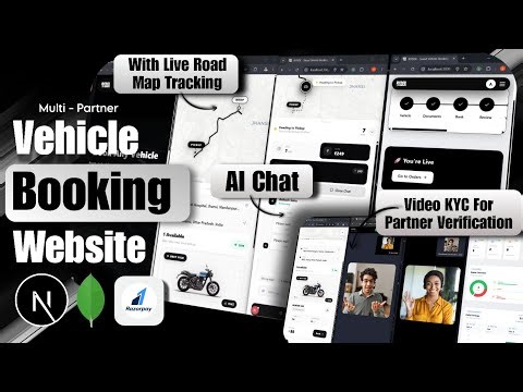 Build Vehicle Booking Website 🚗 | Live Map Tracking + Video KYC | Next.js + MongoDB + ZEGOCLOUD