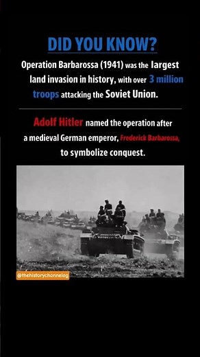 Operation Barbarossa: The Attack That Backfired 💥 #history #ww2 #barbosa