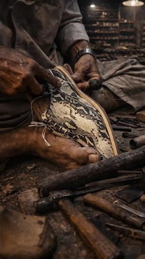 Satisfying Leather Cutting & Stitching Sounds”