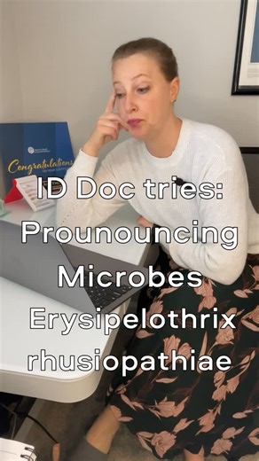 Dr. Julia Fischer on Instagram: "Microorganisms: 1🦠. ID doc: 0🧠 Nothing is more humbling than trying to say some of these names out loud. One of those pronunciations was probably right. Probably. #doctors #microbiology #infections #meded #internalmedicine"