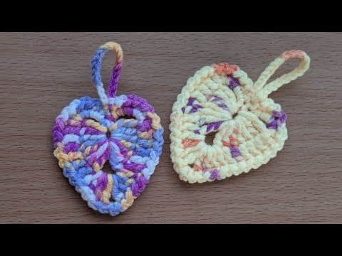 ❤️ Easy Crochet Heart Keychain Tutorial — Perfect for Beginners!