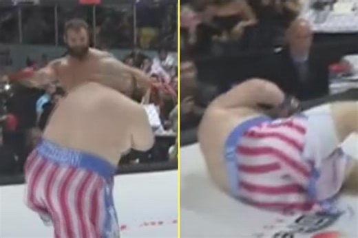 Butterbean suffered vicious headkick KO loss in final MMA fight with local mayor