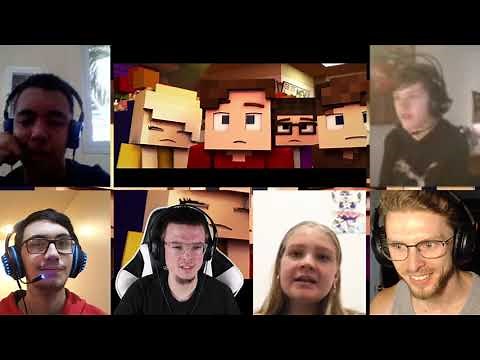 "The Foxy Song" Full Series | Minecraft FNAF Animation Music Video [REACTION MASH-UP]#1185