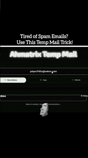 Free Temp Mail Generator | Create Temporary Email in 10 Seconds 🔥 #tempmail #inbox #shorts #automail