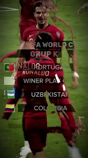 2026 WORLD CUP GRUP K 🔥🔥 #ronaldo #portugal #worldcup