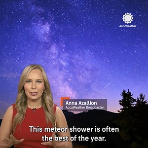 1.1M views · 6K reactions | The Perseid meteor shower peaks Tuesday night, but the moon may steal the show this year. https://bit.ly/4lEXkox | AccuWeather | Facebook