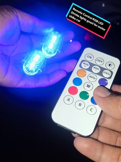 Remote Control RGB LED Strobe Lights for E-Bikes and Cars