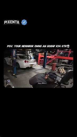 PIXENTA on Instagram: "The loudest 8am in the world🇯🇵🔥. The Nissan Skyline GT-R R34 remains the undisputed "Godzilla" of the JDM world, and seeing one tuned to 800HP is a masterclass in automotive engineering. At its core lies the legendary RB26DETT 2.6L inline-six engine, a powerhouse famous for its cast-iron block that provides the structural integrity needed to handle extreme boost levels. To reach the 800HP mark, this specific build likely features a massive single-turbo conversion, forge