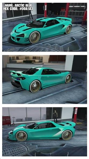 GTA 5 - CREW COLOR - NAME: ARCTIC BLUE / HEX CODE: #00A1A3