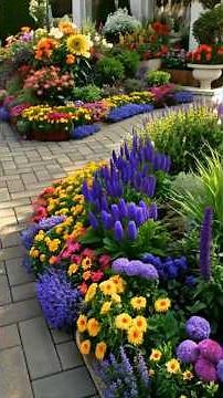 Floral Symphony: The Art of Garden Design with Colorful Flowers #garden #homedecorideas
