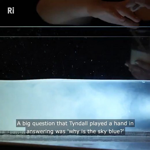 Why is the sky blue during the day, but red at sunset? 🌅 The answer was first discovered over 150 years ago, right here at the Ri, by John Tyndall. This demonstration is inspired by his 1869 blue sky apparatus. Learn more: https://www.rigb.org/our-history/iconic-objects/iconic-objects-list/tyndall-blue-sky | Royal Institution of Great Britain
