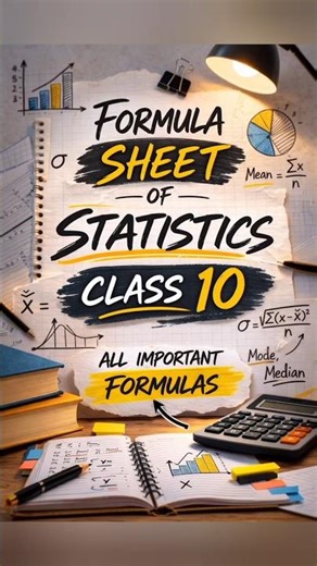 formula sheet of STATISTICS 📊📊 CLASS 10 IMPORTANT #trendingshorts #education #class10 #statistics