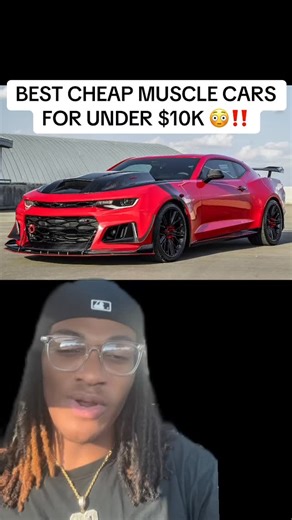 Jah Crazy ⚡️ on Instagram: "Best cheap muscle cars for under $10k 😳‼️ - - - - - #cars #dodge #camaro #mustang #corvette"