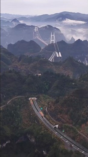 China's incredible engineering project, is known as a highway in the clouds.
