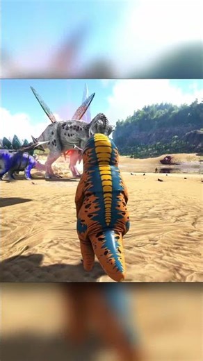 Alpha Rex vs Me 😱 (I Almost Died!) #arksurvivalevolved #gaming #indominusrex