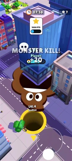 hole.io gameplay #city #holeio #people #run #save #live #sonic #shadow