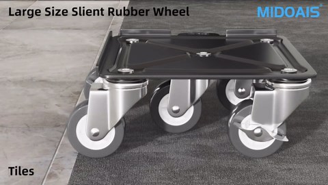 Upgraded Furniture Dolly with 5 Wheels&Furniture Lifter Set,Carbon Steel Panel Heavy Duty Dolly 3800Lbs Capacity,360° Rotation Wheels Furniture Movers with Brakes for Moving Heavy Furniture.