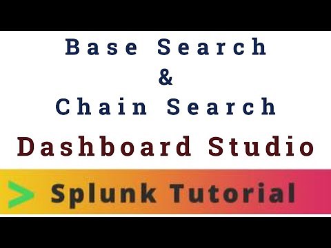 Base Search & Chain Search - Splunk Dashboard Studio | Tech Tonic with Kiran