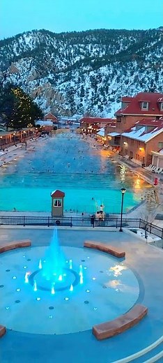 Glenwood Hot Springs Pool #shorts Largest Mineral Hot Springs Pool in the United States