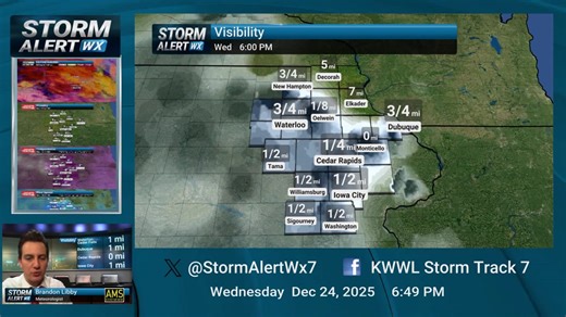The fog situation continues to worsen this evening. https://www.kwwl.com/weather/forecast/tracking-cloudy-but-mild-conditions-continue/article_eae3b76e-7d5f-4668-9809-6a2966a3df87.html | KWWL