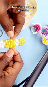 The amazing half moon tutorial is here, stay tuned for more empowering content! #nicpatbeadscreation #beadslover #diycrafts #tutorial | NicPat Beads Creation
