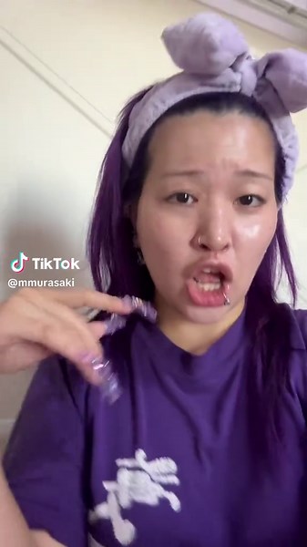変身か変顔しかtiktokのとり方知らん子 #beforeafter #ムラサキ #むらさき #紫 #purple 💜