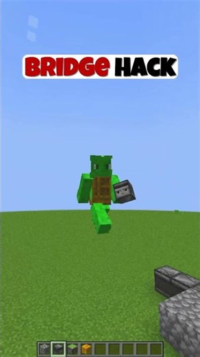 Minecraft Bridge Hack 😱 #minecraft #shorts