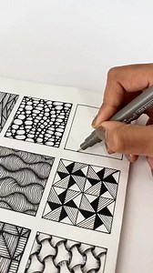 128K views · 1.6K reactions | Zentangle pattern 4 ✨ #reelsviral #acrylicpainting #paintingtut #illustration #satisfying #paint #drawinglessons #drawerslide #cr_tamaramichael | Painting Techniques | Facebook