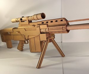 Fully-Functioning Cardboard AS-50 Rifle