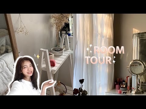 Aesthetic Room Tour 💞🌤 girly & pretty room of a teenager 🏠⛅️