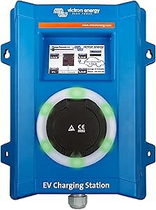 Victron Energy EV Charging Station, 170-265 VAC 22 kW, Electric Vehicle Charger, Wi-Fi and Bluetooth Enabled