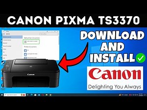 How To Download & Install Canon PIXMA TS3370 Printer Driver in Windows Laptop /PC