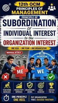 Individual Interest vs Organizational Interest | OCM | Class 12