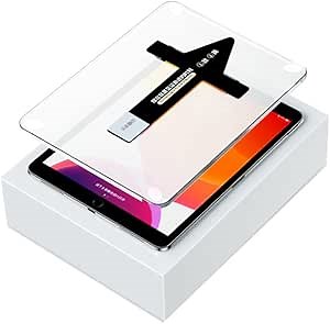 Tempered Glass for iPad Pro 12.9-inch 2022-6th / 2021-5th / 2020-4th / 2018-3rd Generation 12.9" Screen Protector Automatic Alignment GlasTR EZ Kit (HD (2 PCS))