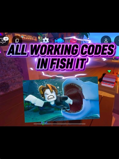 ALL WORKING FISH IT CODES #roblox #robloxfishing #fisch