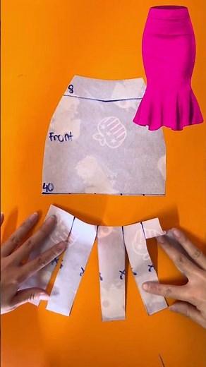 Easy Pencil Skirt Pattern Making Tutorial #sewing #diy #fashion