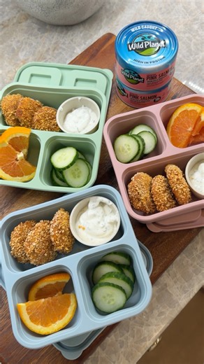 How to make Crispy Salmon Nuggets #wildplanet #salmonrecipes #lunchbox #lunchideas #backtoschool