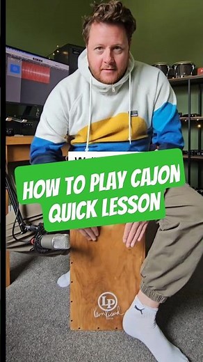 How To Play Cajon | Quick Lesson | 5 Levels ✅️ #cajon #howto #drums
