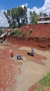 Pouring of "blinding concrete" as foundation works commence What is...