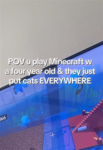 Playing Minecraft with a Four-Year-Old: Cat Overload!