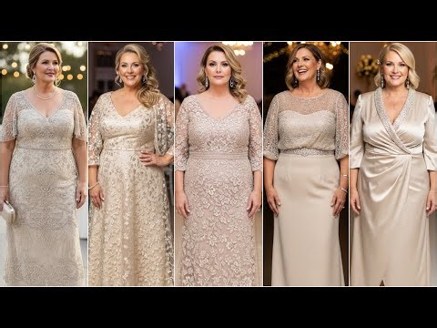 Luxury Champagne Plus Size Mother of the Bride Dresses: Most Elegant Evening Gowns 2026 for Women