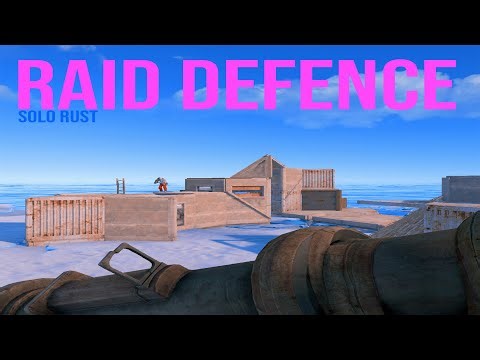 1 vs 5 raid defense | solo rust