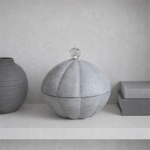 Hand Painted Oyster Keepsake Box: Shabby Chic Jewelry Storage - Etsy